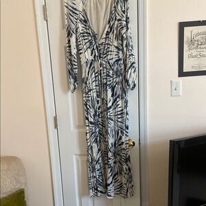 Elegant Black and White Women's Dress